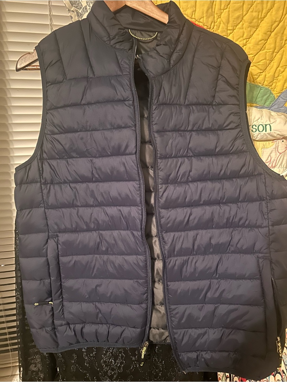 Hawke & Co Navy Quilted Sleeveless Puffer Vest